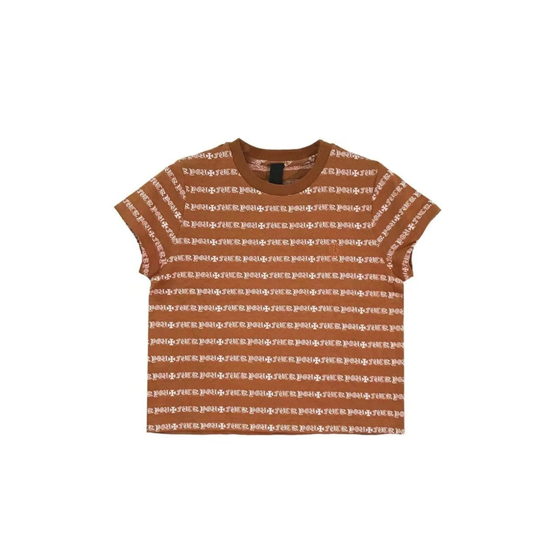Chrome Hearts Matty Boy Stripe Women's Short Sleeve Tee - SHENGLI ROAD MARKET