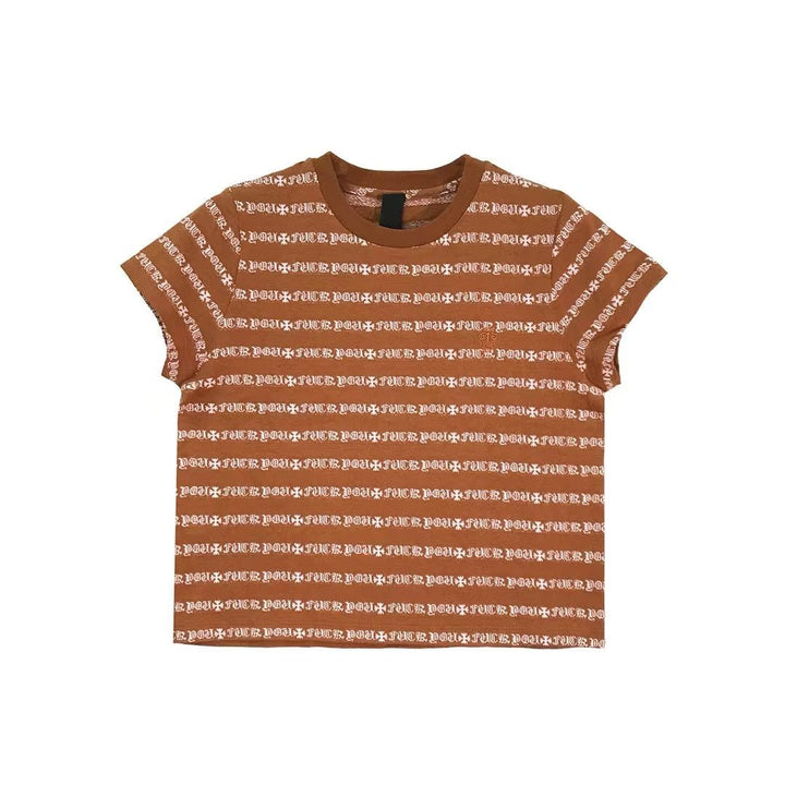 Chrome Hearts Matty Boy Stripe Women's Short Sleeve Tee - SHENGLI ROAD MARKET