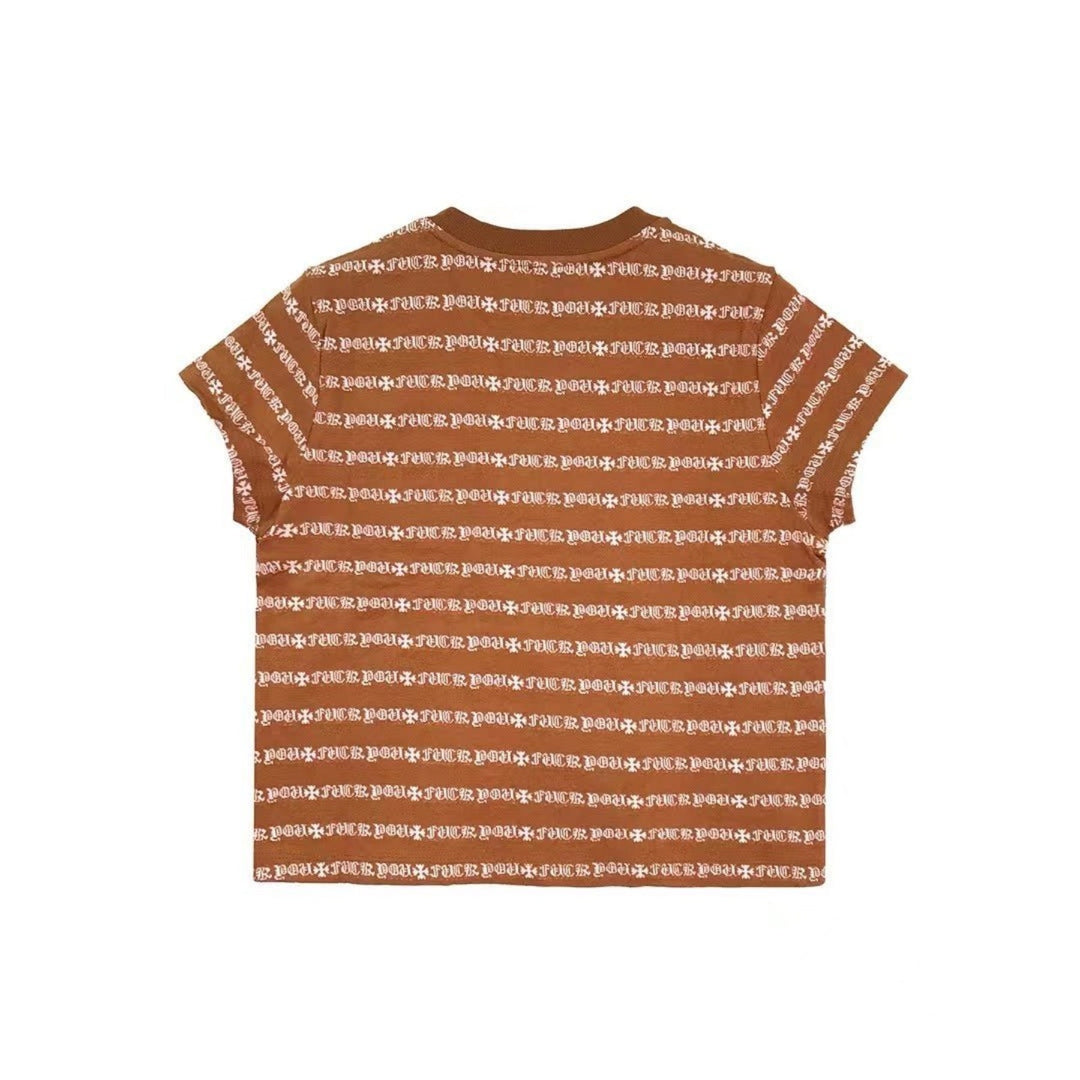 Chrome Hearts Matty Boy Stripe Women's Short Sleeve Tee - SHENGLI ROAD MARKET