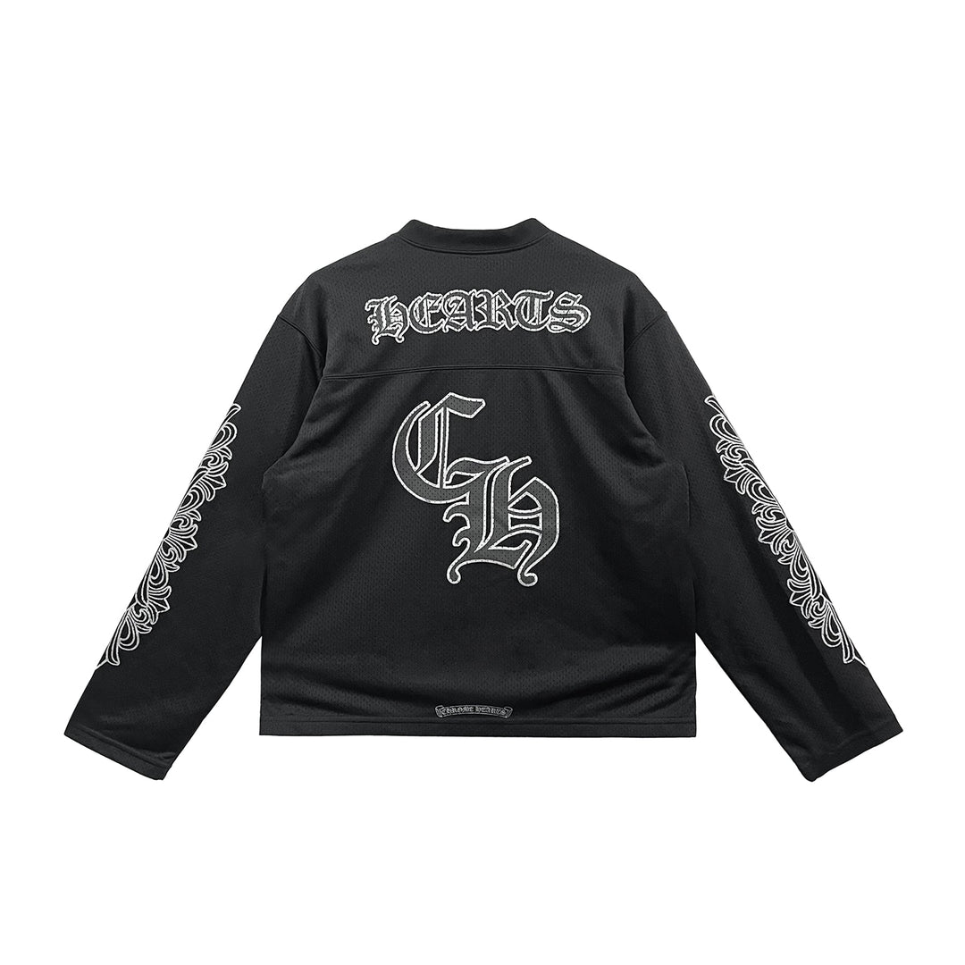 Chrome Hearts Mesh Ice Hockey Black Long Sleeve Tee - SHENGLI ROAD MARKET