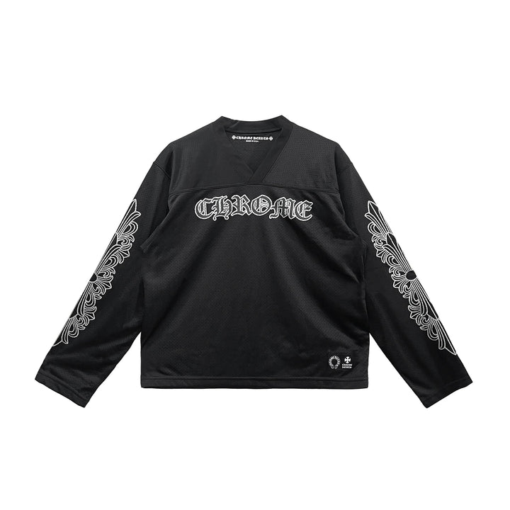 Chrome Hearts Mesh Ice Hockey Black Long Sleeve Tee - SHENGLI ROAD MARKET