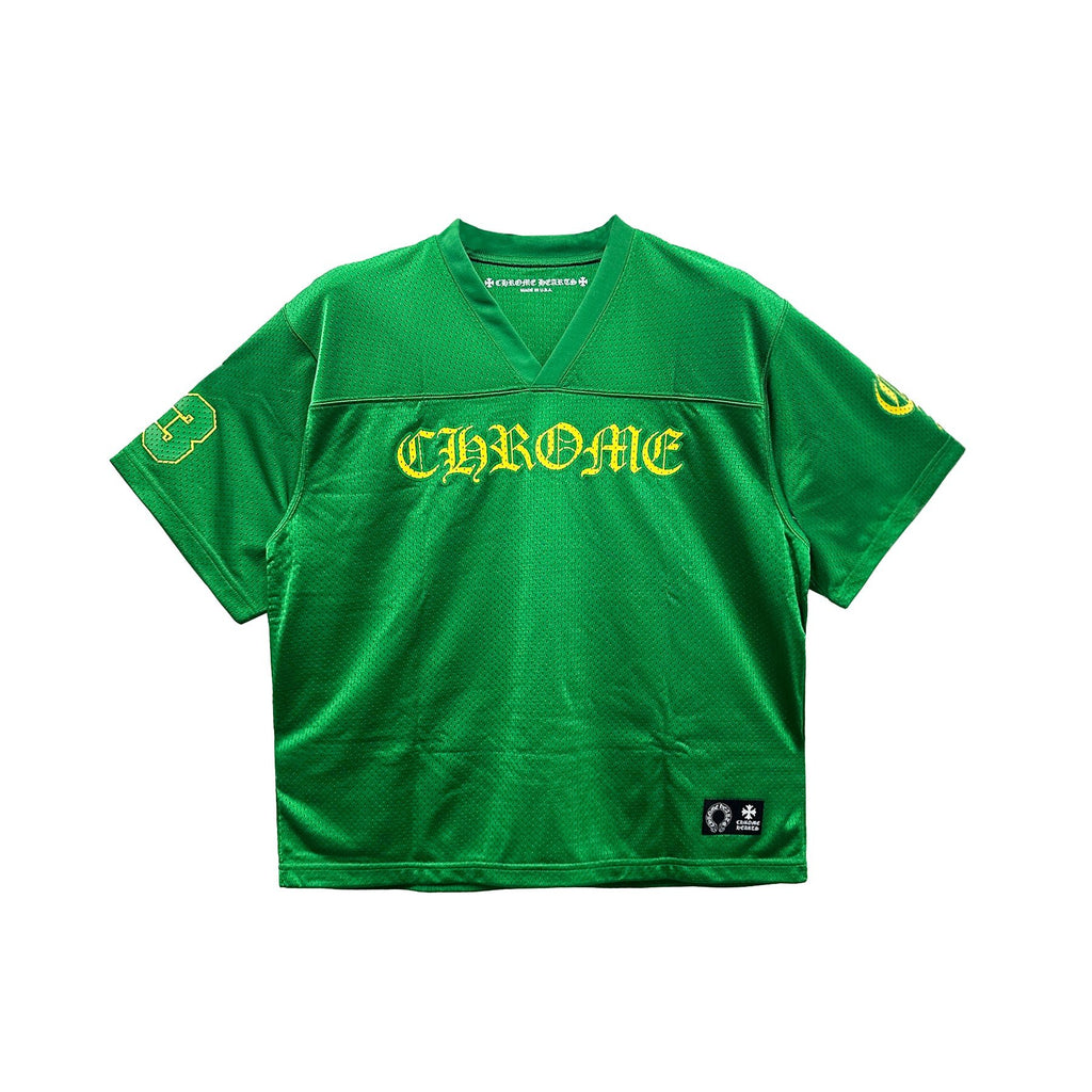 Chrome Hearts Mesh Ice Hockey Green Short Sleeve Tee - SRM