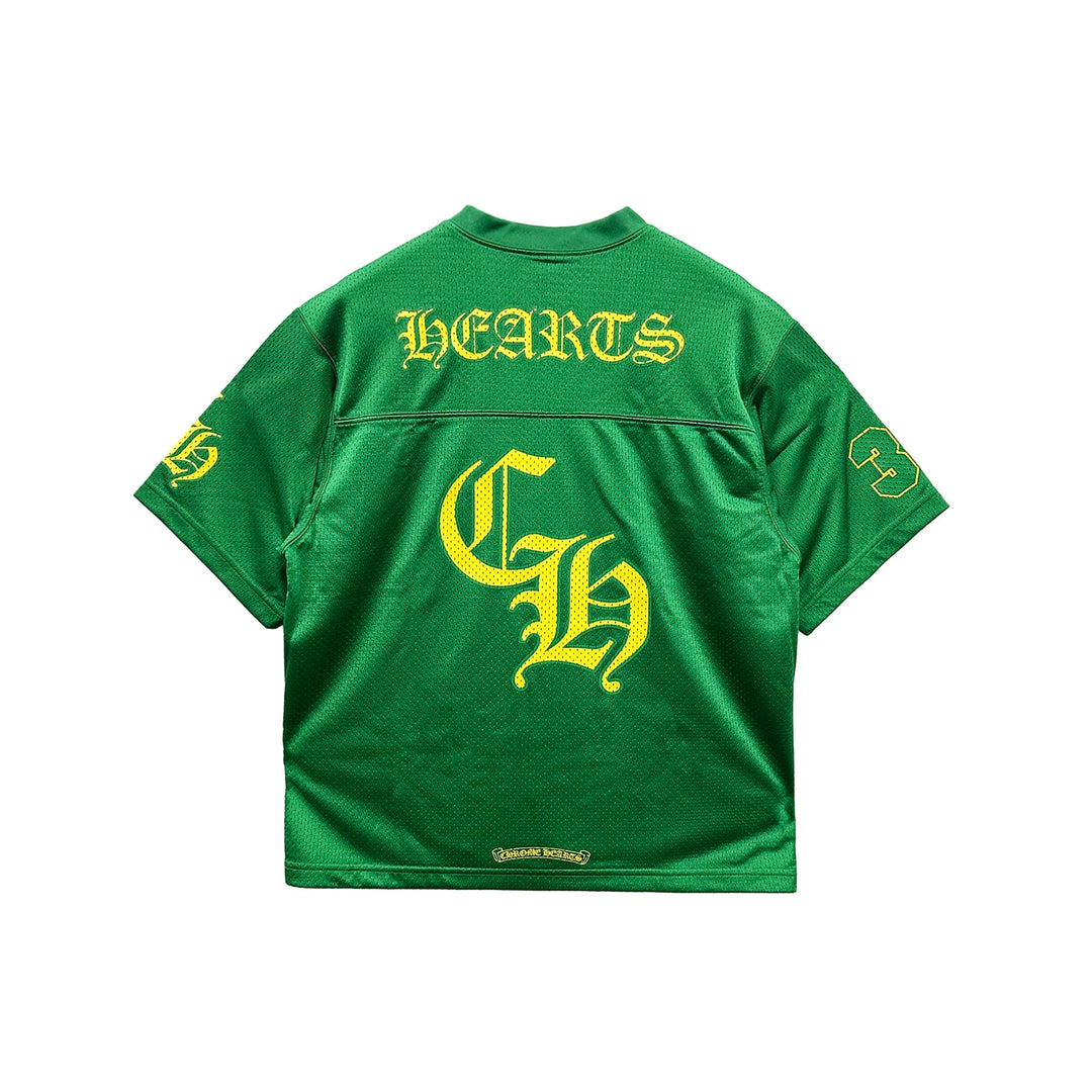 Chrome Hearts Mesh Ice Hockey Green Short Sleeve Tee - SHENGLI ROAD MARKET
