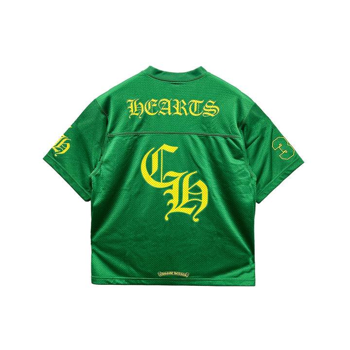 Chrome Hearts Mesh Ice Hockey Green Short Sleeve Tee - SHENGLI ROAD MARKET