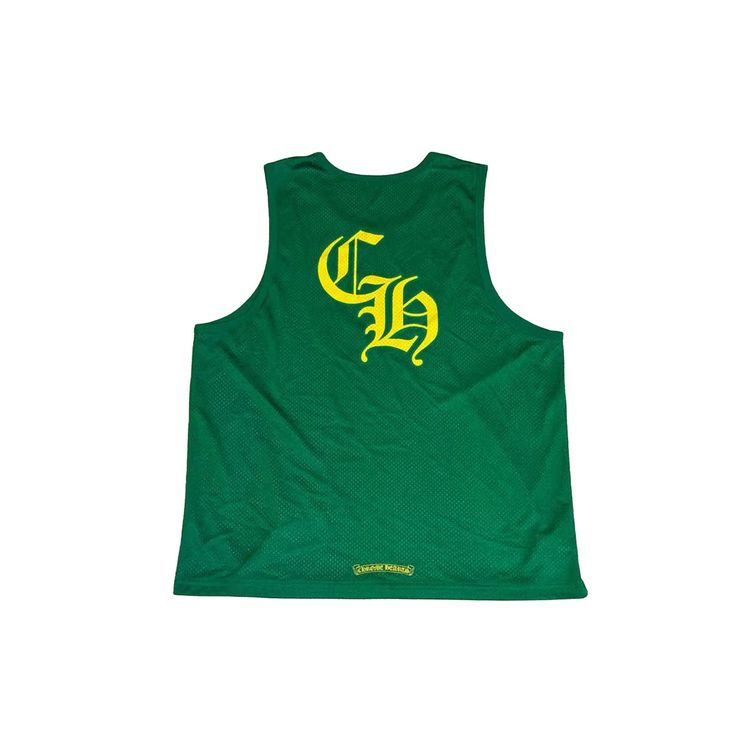 Chrome Hearts Mesh Reversible Jersey Green Tank Top - SHENGLI ROAD MARKET