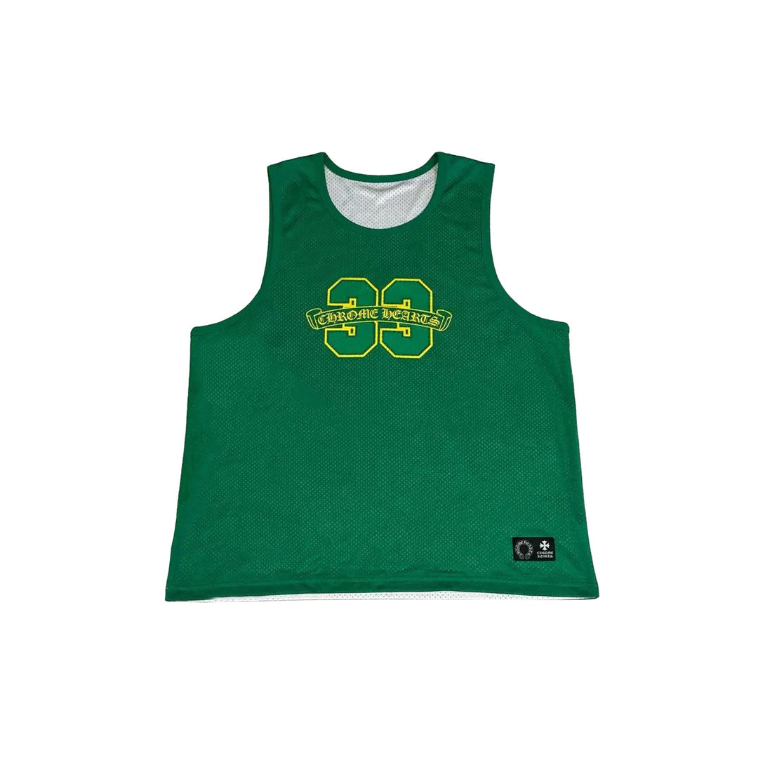 Chrome Hearts Mesh Reversible Jersey Green Tank Top - SHENGLI ROAD MARKET