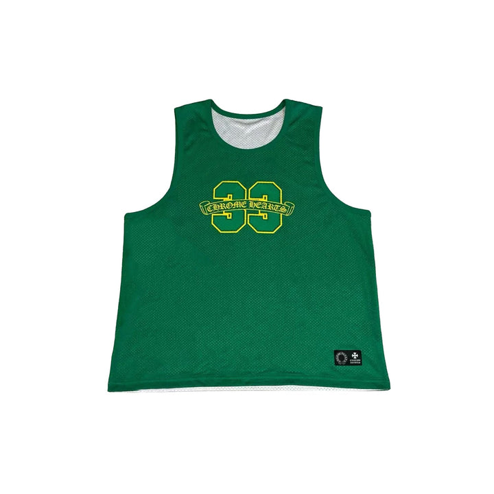 Chrome Hearts Mesh Reversible Jersey Green Tank Top - SHENGLI ROAD MARKET