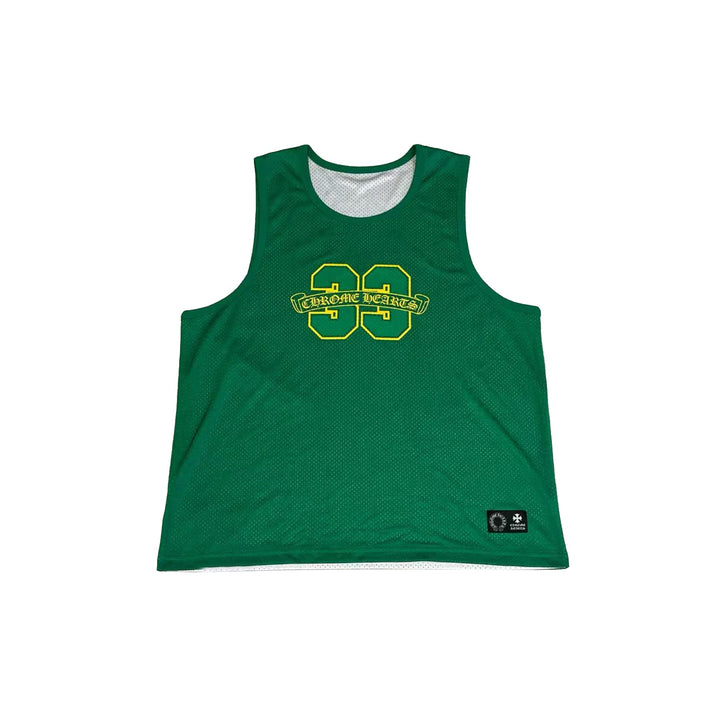 Chrome Hearts Mesh Reversible Jersey Green Tank Top - SHENGLI ROAD MARKET