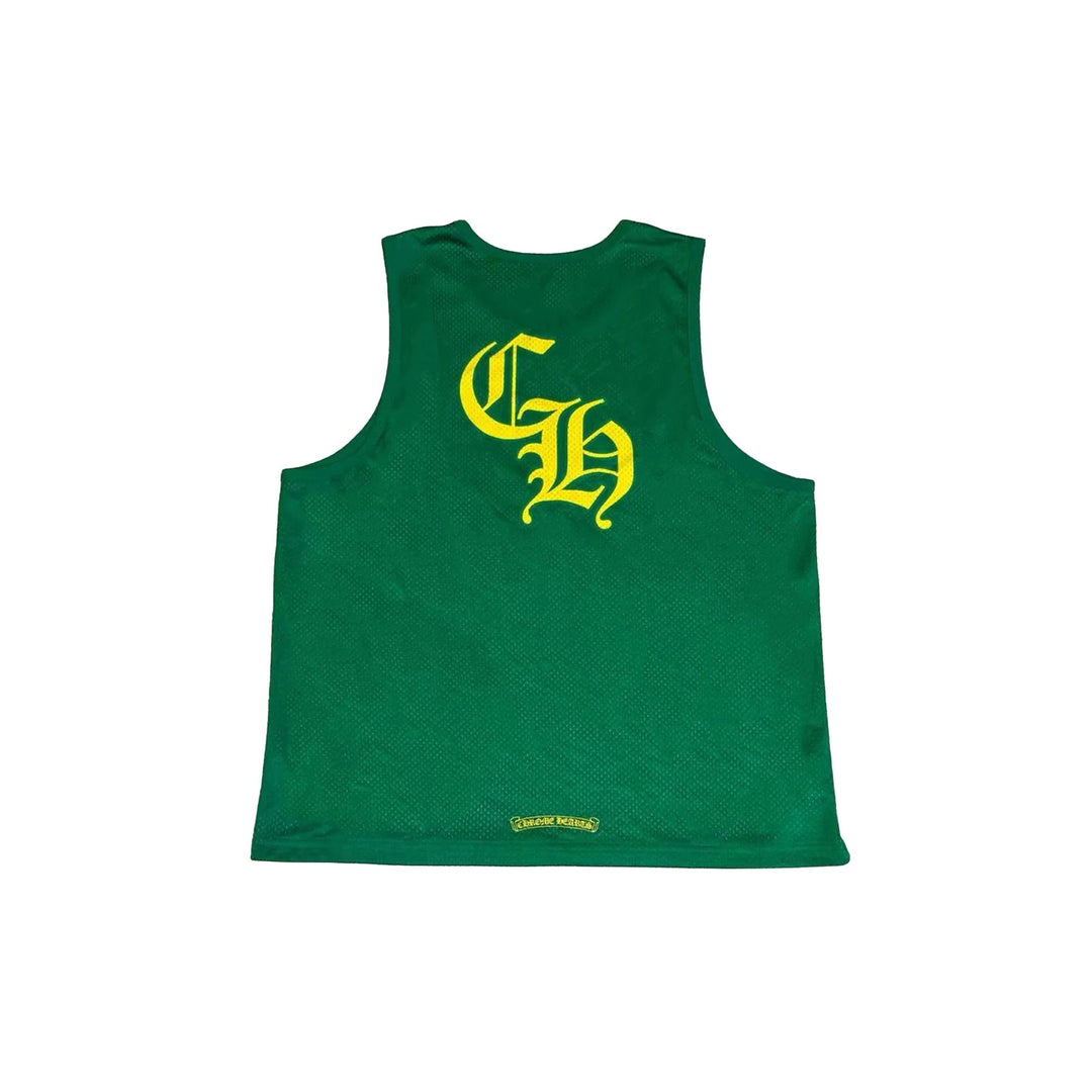Chrome Hearts Mesh Reversible Jersey Green Tank Top - SHENGLI ROAD MARKET