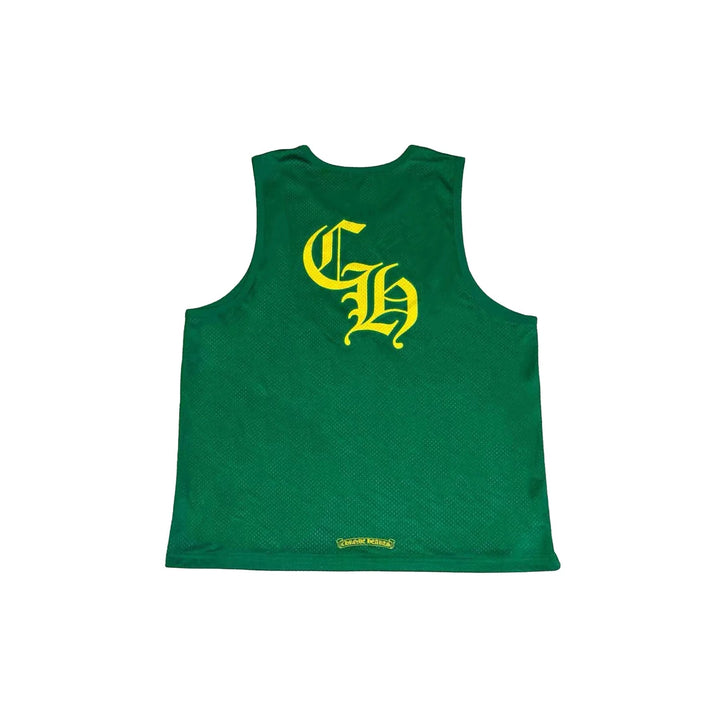 Chrome Hearts Mesh Reversible Jersey Green Tank Top - SHENGLI ROAD MARKET
