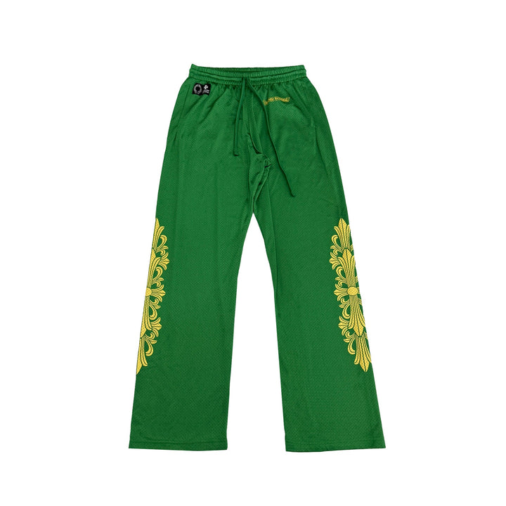 Chrome Hearts Mesh Varsity Green Pants - SHENGLI ROAD MARKET