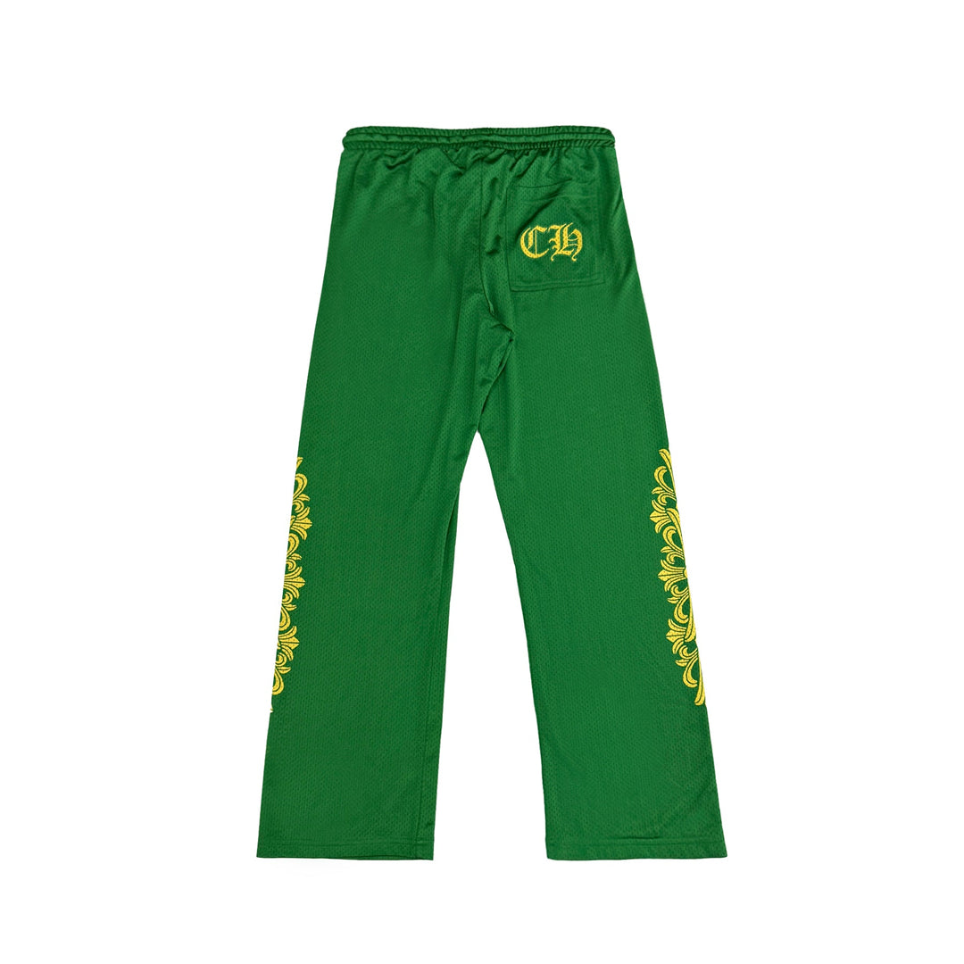 Chrome Hearts Mesh Varsity Green Pants - SHENGLI ROAD MARKET