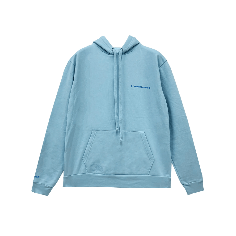 Chrome Hearts Miami Art Basel Exclusive Dagger Baby Blue Pullover Hoodie - SHENGLI ROAD MARKET