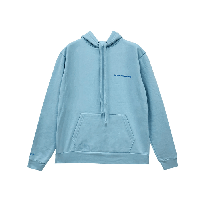 Chrome Hearts Miami Art Basel Exclusive Dagger Baby Blue Pullover Hoodie - SHENGLI ROAD MARKET