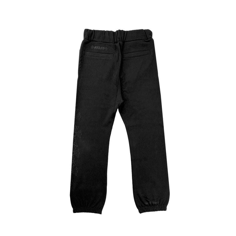 Chrome Hearts Miami Black Script Cross Sweatpants - SHENGLI ROAD MARKET