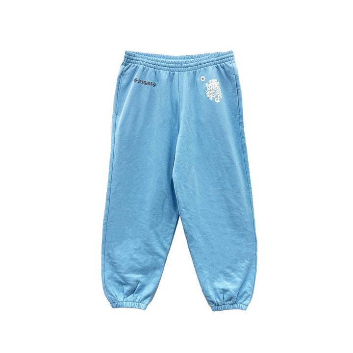 Chrome Hearts Miami Exclusive Blue Dagger Logo Sweatpants - SHENGLI ROAD MARKET
