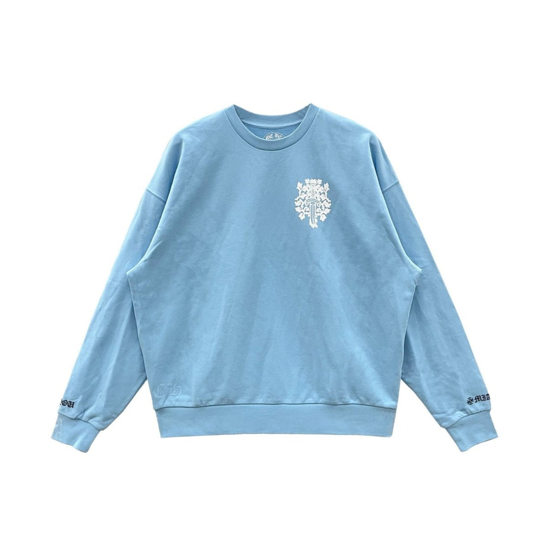 Chrome Hearts Miami Exclusive Blue Dagger Logo Sweatshirt - SHENGLI ROAD MARKET