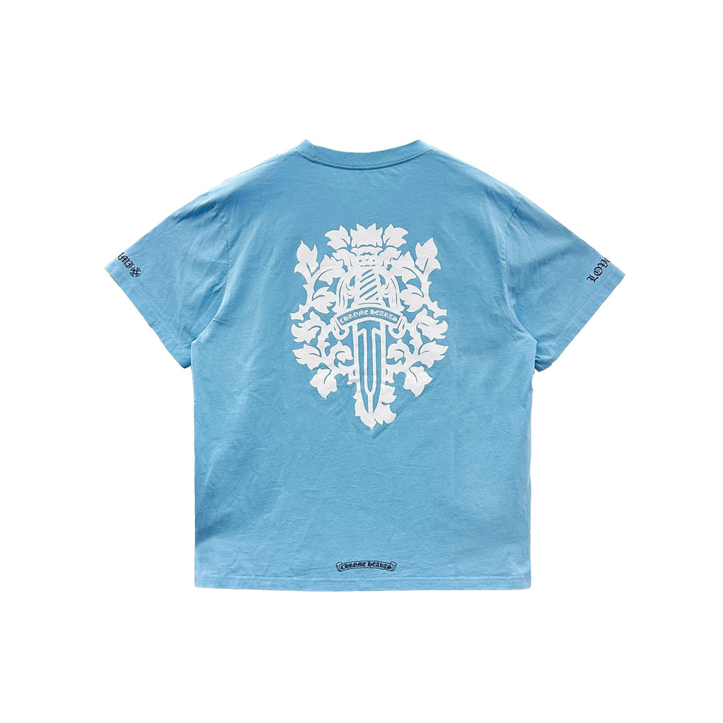 確実正規品CHROME HEARTSライトブルー Tシャツ マイアミ限定 CHROME HEARTS クロムハーツ MIAMI Limited Horseshoe Tee マイアミ