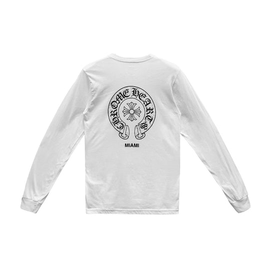 Chrome Hearts Miami Exclusive Horseshoe Long Sleeve Tee - SHENGLI ROAD MARKET