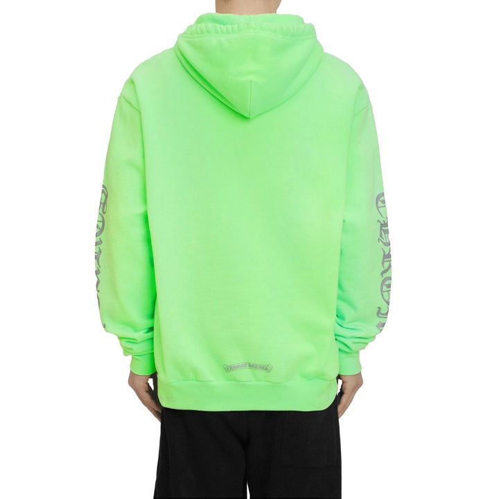 Chrome Hearts Miami Exclusive Script Logo Neon Green Hoodie - SHENGLI ROAD MARKET
