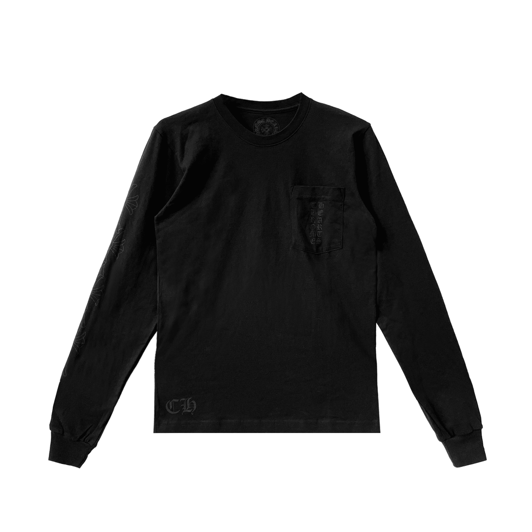 Chrome Hearts Miami Script Logo Long Sleeve T-Shirt - SHENGLI ROAD MARKET