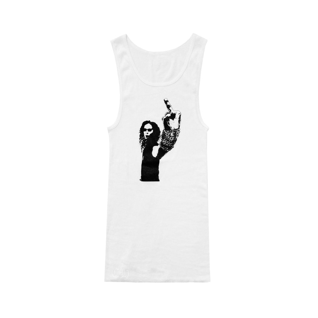 Chrome Hearts Middle Finger Graphic Tank Top - SHENGLI ROAD MARKET