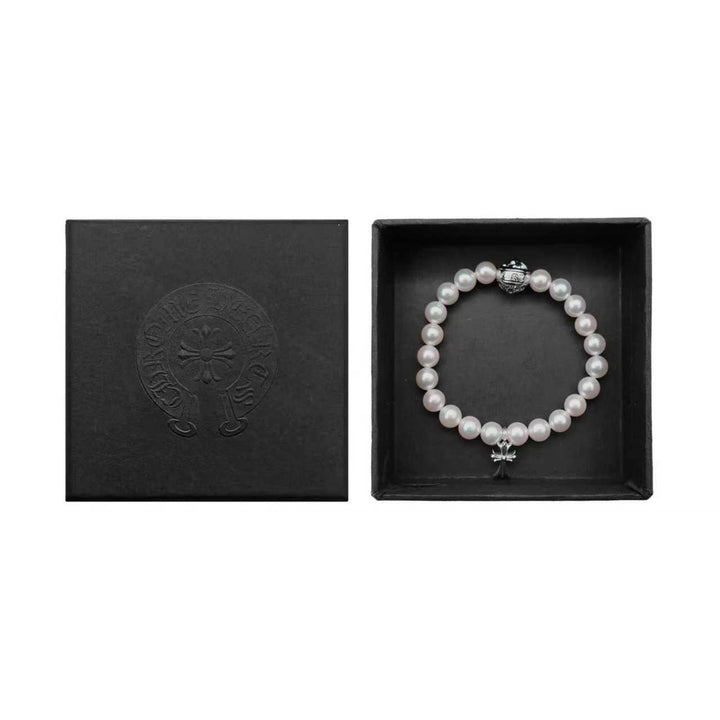 Chrome Hearts Mikimoto White Pearl Bracelet - SHENGLI ROAD MARKET
