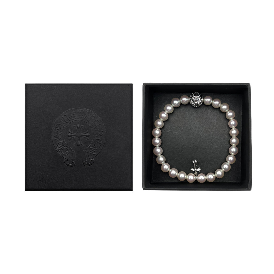 Chrome Hearts Mikimoto White Pearl Bracelet - SHENGLI ROAD MARKET