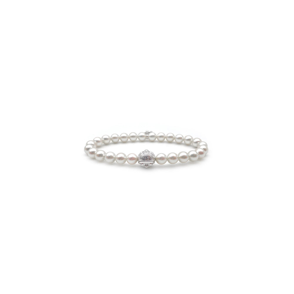 Chrome Hearts Mikimoto White Pearl Bracelet - SHENGLI ROAD MARKET