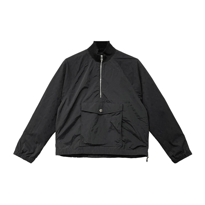 Chrome Hearts Monogram Cross Pattern Black Half Zip Jacket - SHENGLI ROAD MARKET