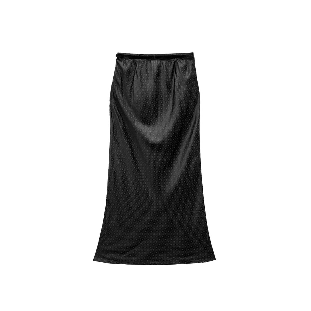 Chrome Hearts Monogram Cross Silk Maxi Skirts With Belt - SHENGLI ROAD MARKET