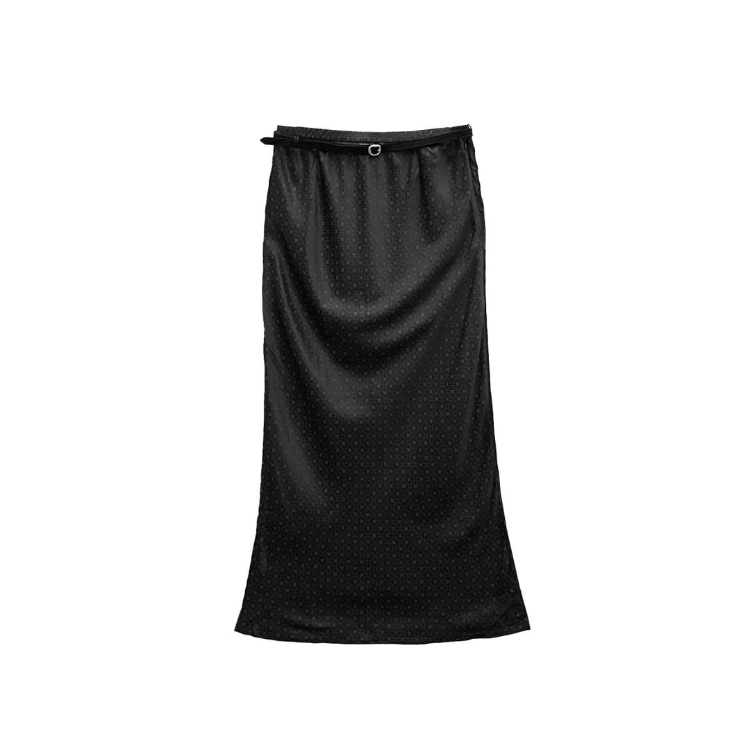 Chrome Hearts Monogram Cross Silk Maxi Skirts With Belt - SHENGLI ROAD MARKET