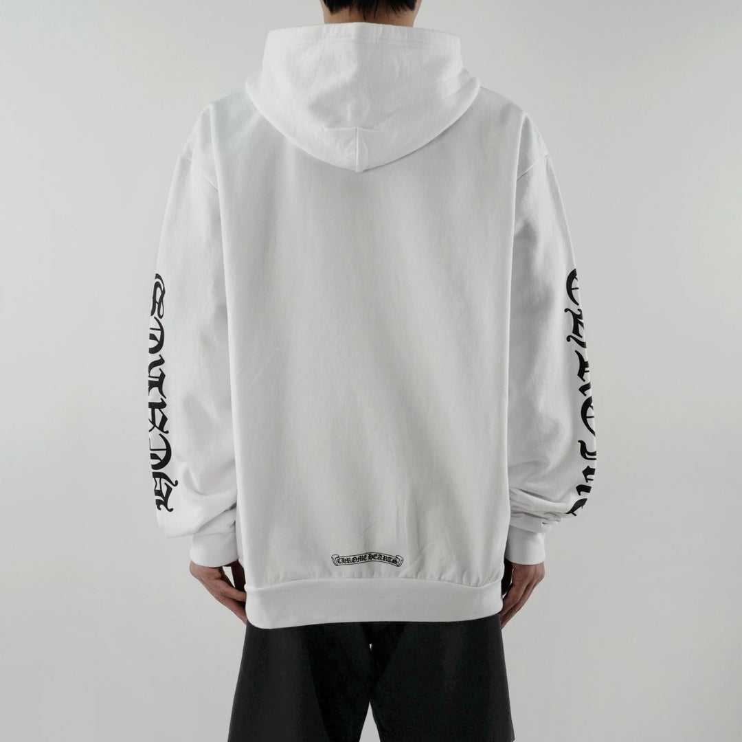 Chrome Hearts Monogram Vertical Logo Zip Up Hoodie - SHENGLI ROAD MARKET