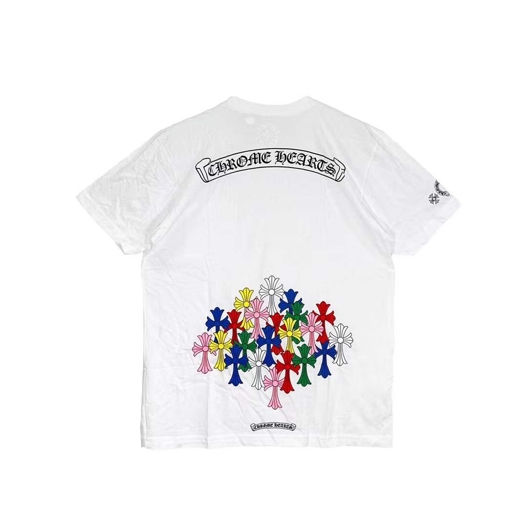 Chrome Hearts Multi - Color Cemetery Cross Short Sleeve T-shirt - SHENGLI ROAD MARKET