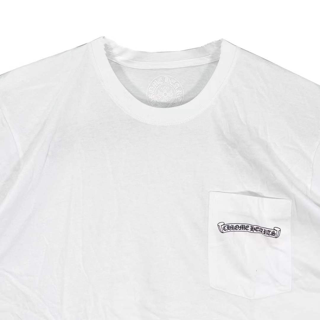 Chrome Hearts Multi-Color Cemetery Cross Short Sleeve T Chrome Hearts Multi-Color Cemetery Cross Short Sleeve T