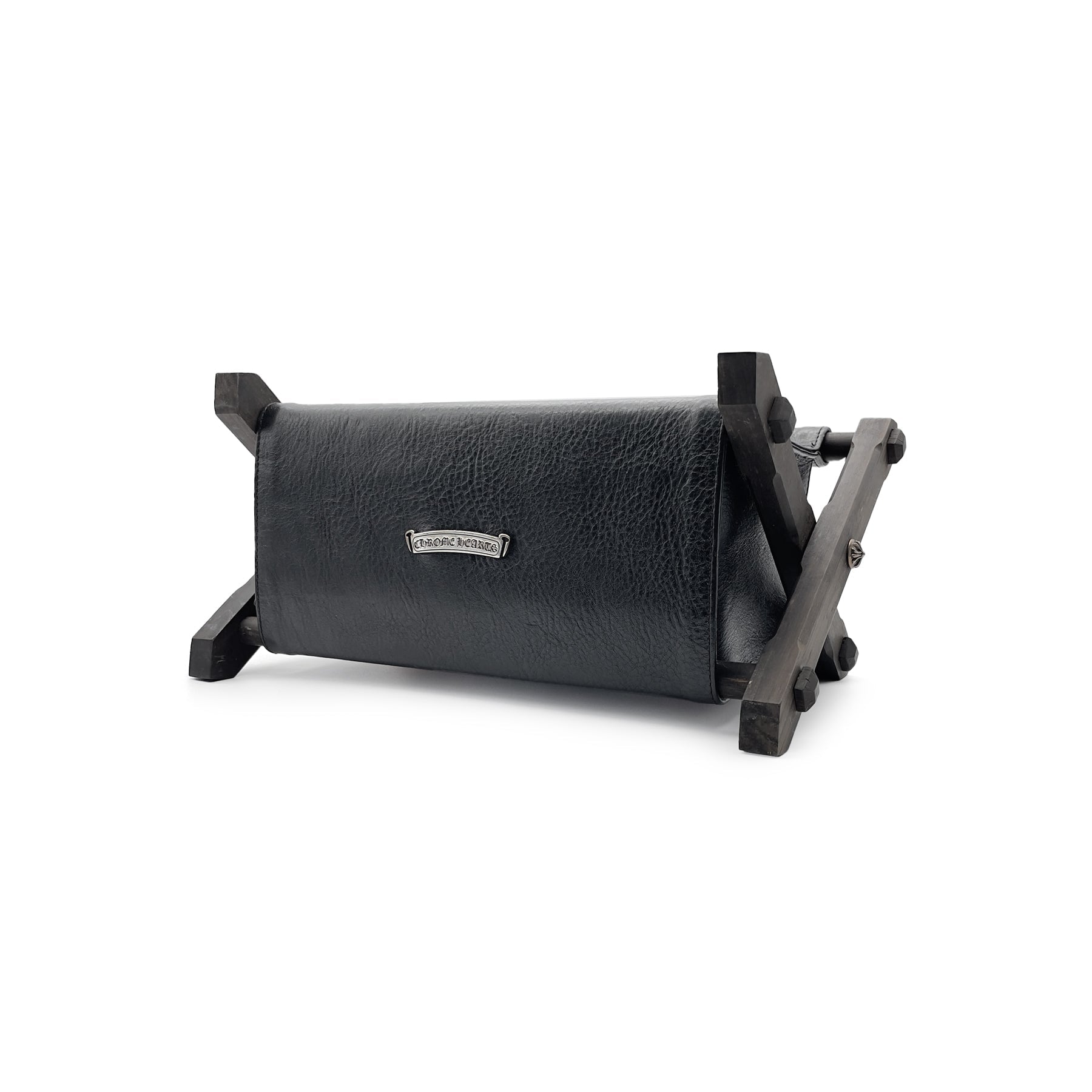 Chrome Hearts Multi-Color Cross Ebony Leather Storage Rack - SRM