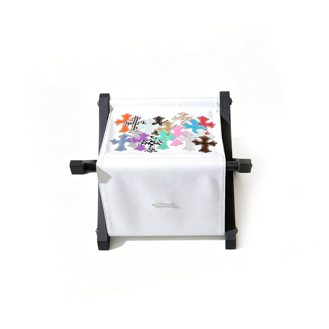 Chrome Hearts Multi-Color Cross Ebony Leather White Storage Rack - SHENGLI ROAD MARKET