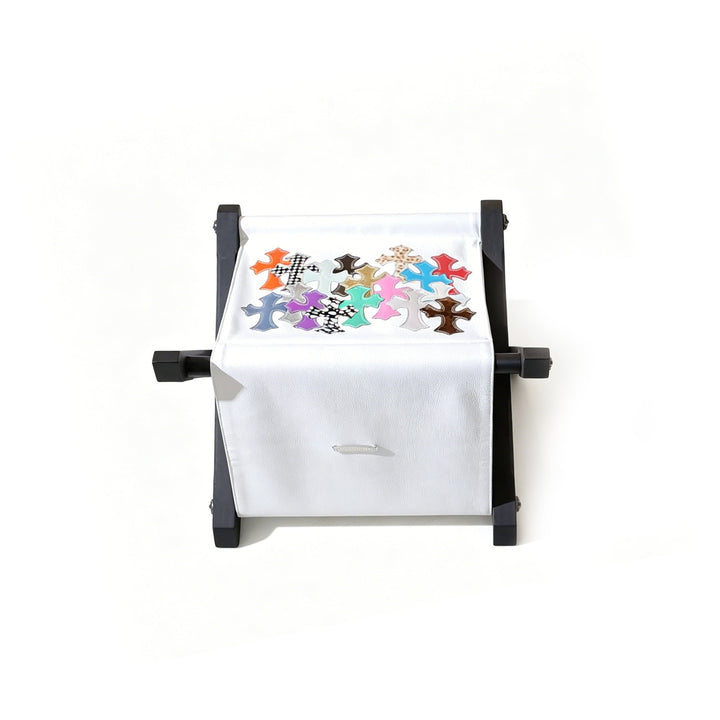 Chrome Hearts Multi-Color Cross Ebony Leather White Storage Rack - SHENGLI ROAD MARKET