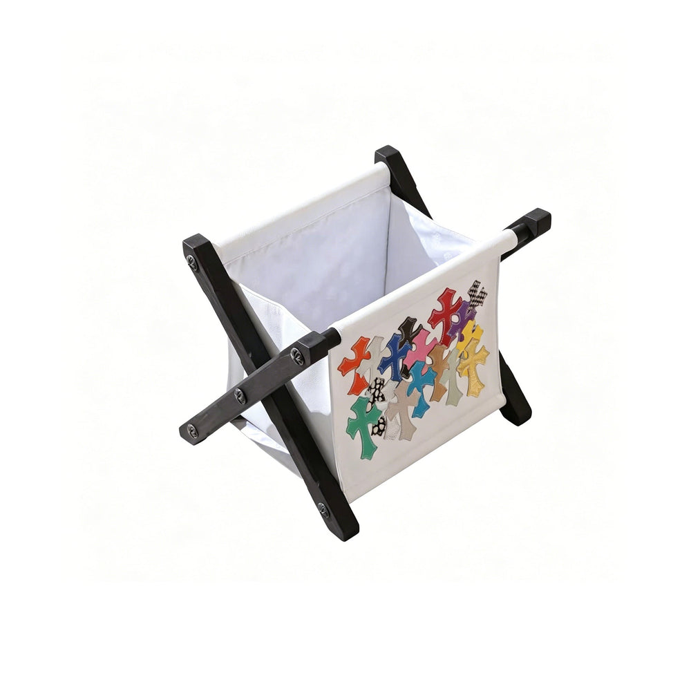 Chrome Hearts Multi-Color Cross Ebony Leather White Storage Rack - SHENGLI ROAD MARKET