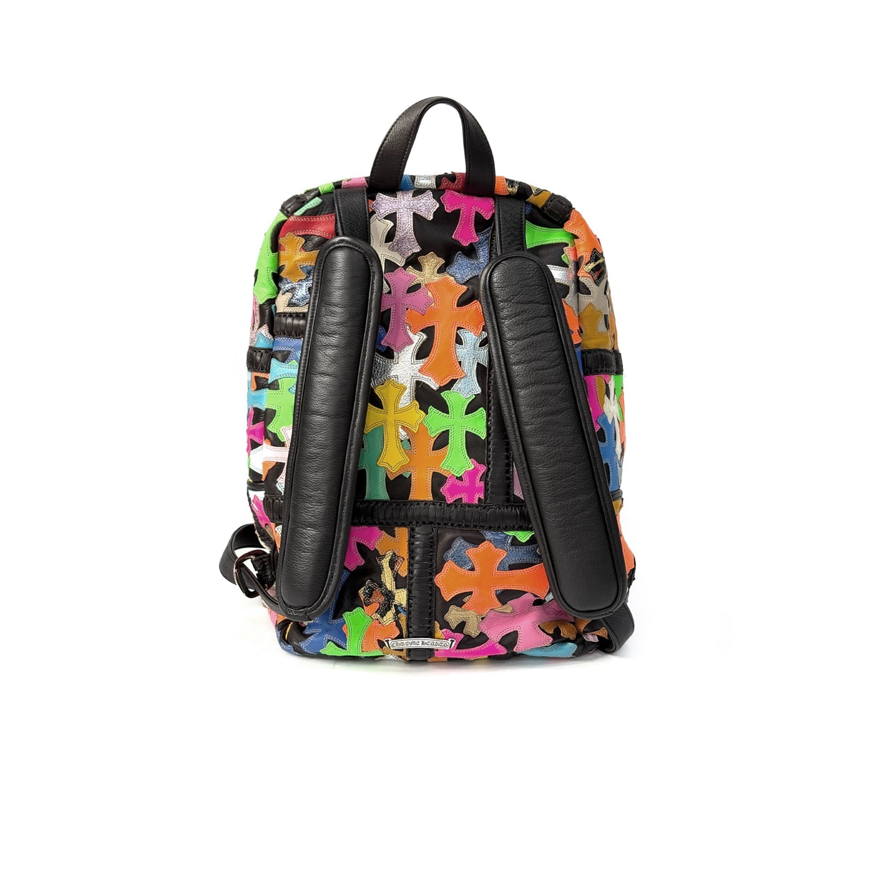Chrome Hearts Multicolor Cross Leather Patch Backpack
