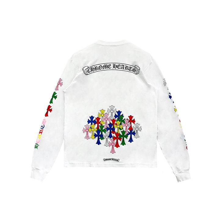 Chrome Hearts Multi Color Cross Logo Scroll Sweatshirt - SHENGLI ROAD MARKET