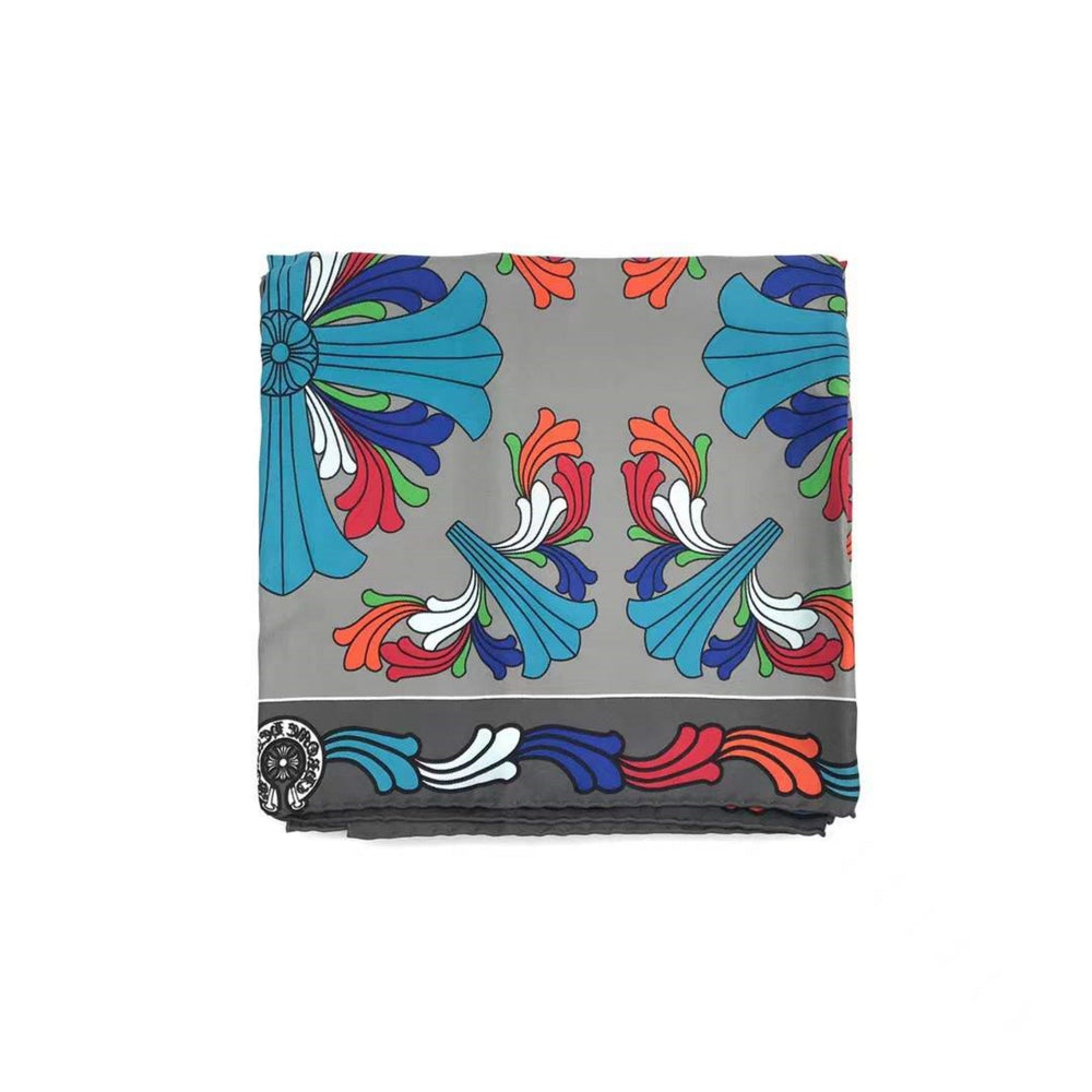 Chrome Hearts Multi Color Cross Logo Silk Scarf - SHENGLI ROAD MARKET