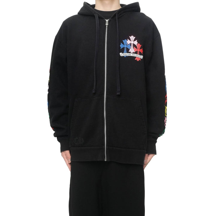 Chrome Hearts Multi - Color Cross Logo Zip Up Hoodie - SHENGLI ROAD MARKET