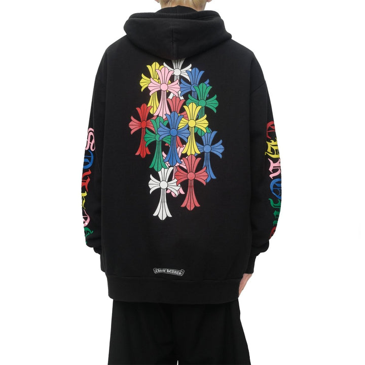 Chrome Hearts Multi - Color Cross Logo Zip Up Hoodie - SHENGLI ROAD MARKET