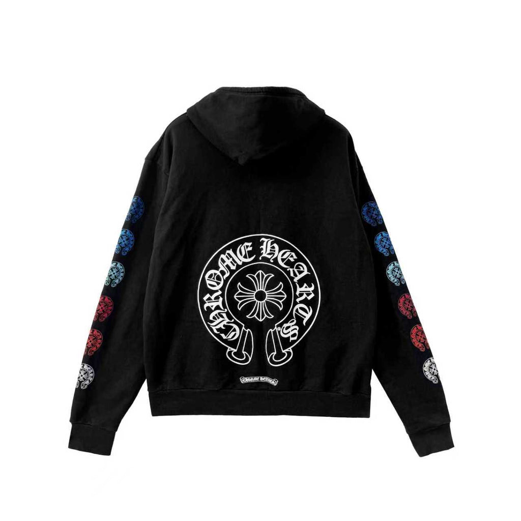 Chrome Hearts Multi Color Horseshoe Zip Up Hoodie - SRM – SHENGLI