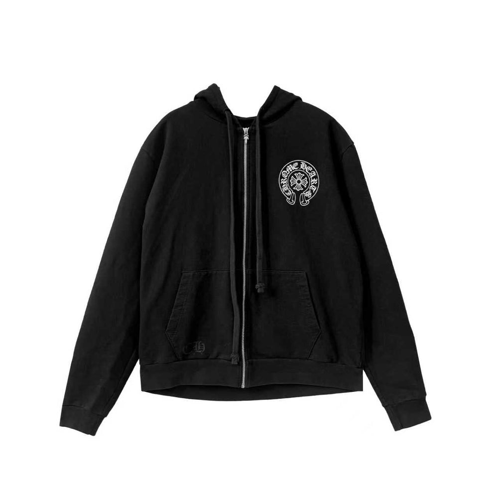 Chrome Hearts Multi Color Horseshoe Logo Zip Up Hoodie - SHENGLI ROAD MARKET