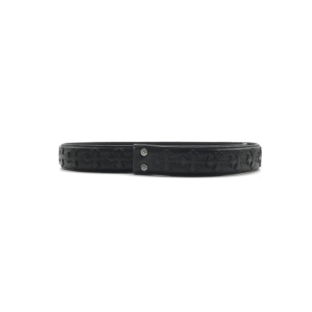 Chrome Hearts Multi Cross Black Leather Belt - SRM – SHENGLI