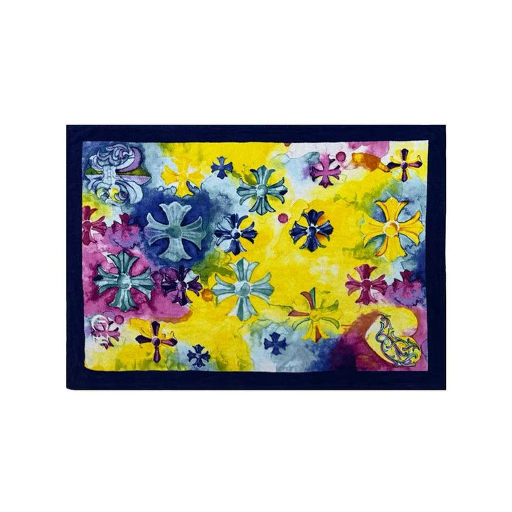 Chrome Hearts Multi Cross Logo Cotton Blanket - SHENGLI ROAD MARKET
