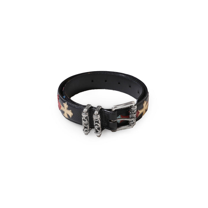 Chrome Hearts Multi Cross Patch Destroyer Roller Belt - SHENGLI ROAD MARKET