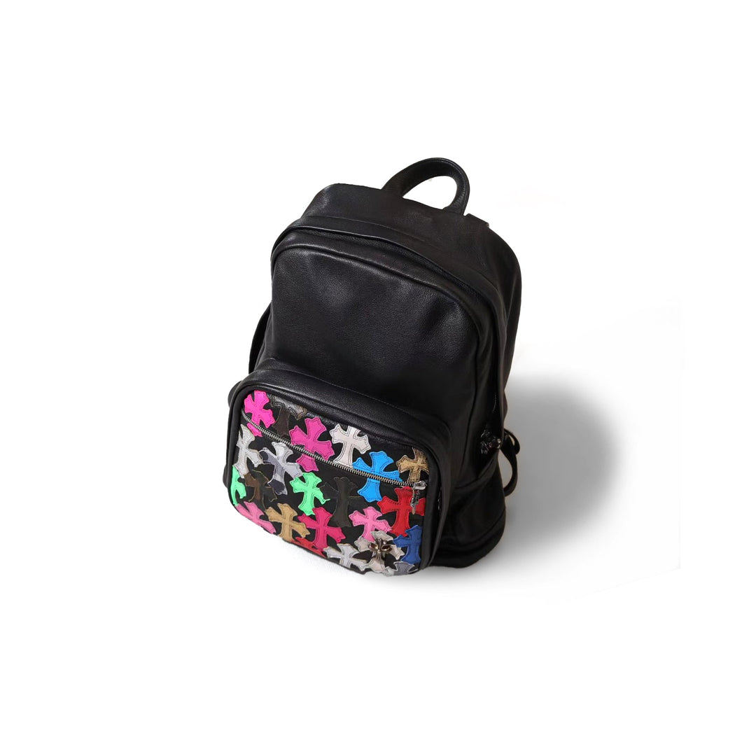 Chrome Hearts Multicolor Cross Patch Black 7th Grade Backpack - SHENGLI ROAD MARKET